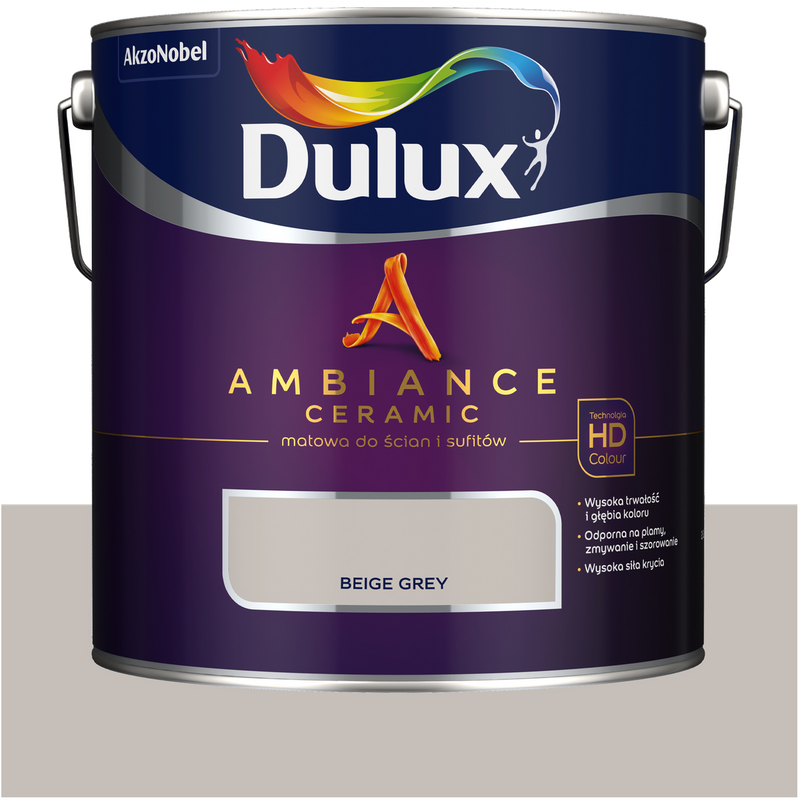 Dulux farba do ścian ścienna ceramiczna Ambiance Ceramic Beige Grey 2,5L